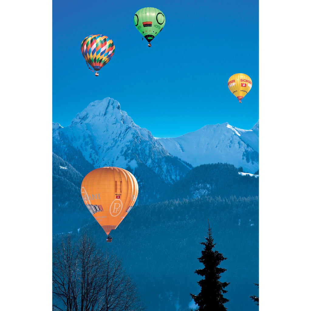 HOT AIR BALLOON ASCENT, Gstaad, Swiss Alps