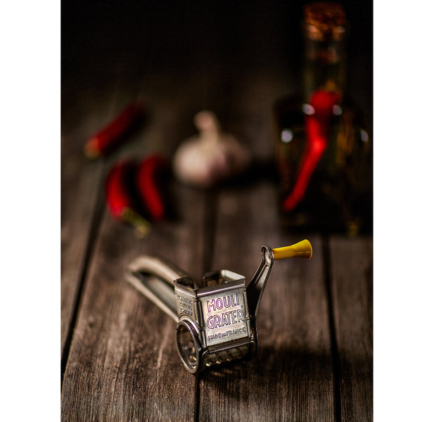 Iconic French Mouli Grater Contemplates Garlic Clove – Prints for