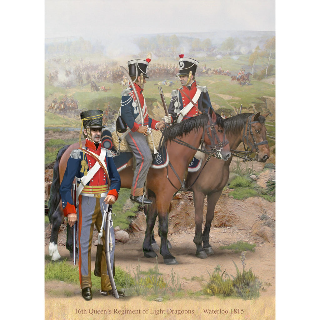 16th Queen's Regiment of Light Dragoons, Waterloo 1815