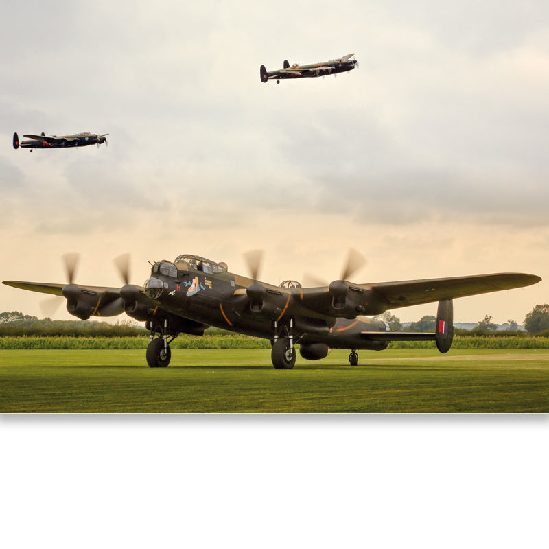 Three Avro Lancasters