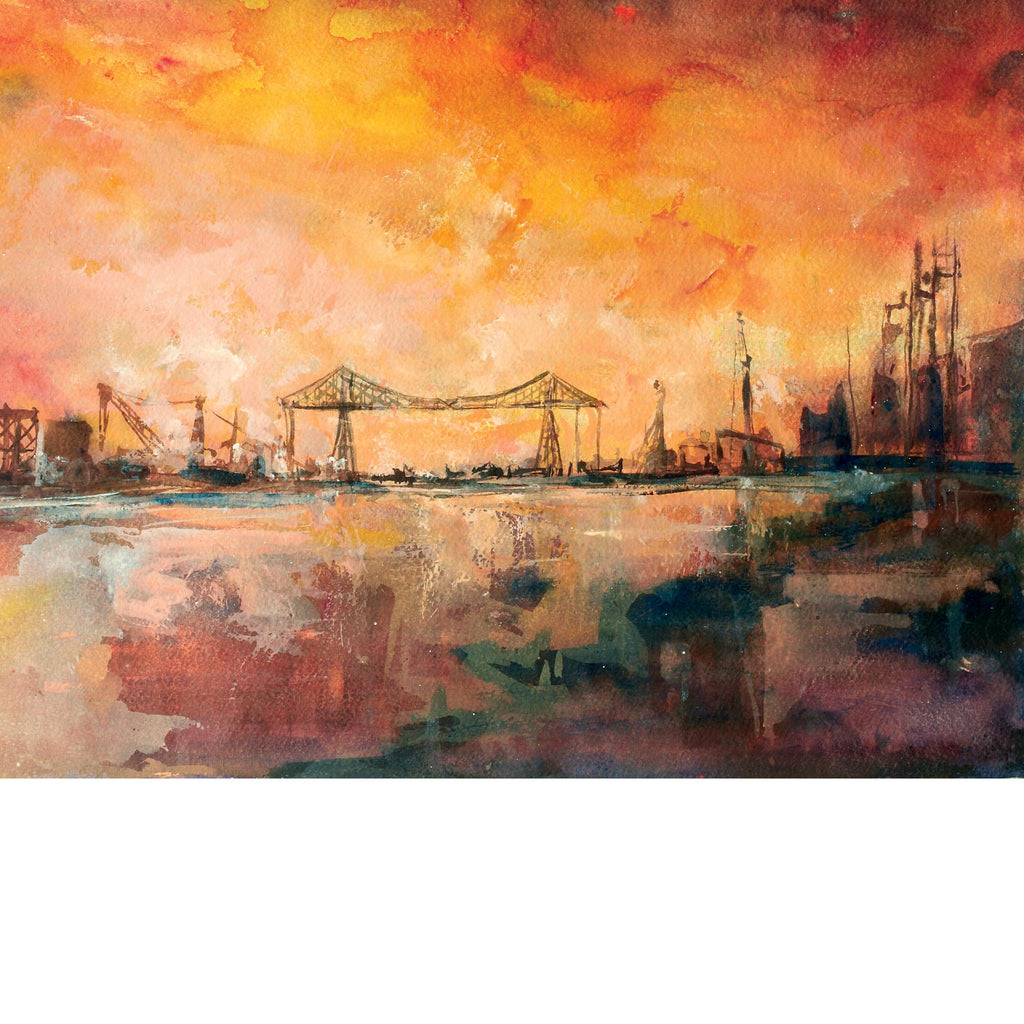 Transporter Bridge - Greetings Card