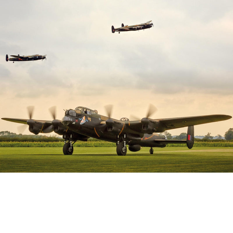 Three Lancaster Bombers - Greetings Card