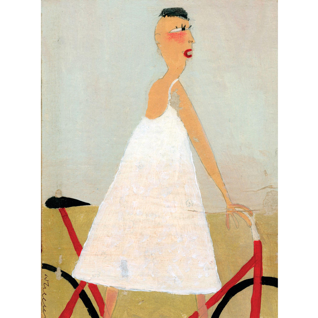 FIGURE IN WHITE - Girl on a Bicycle