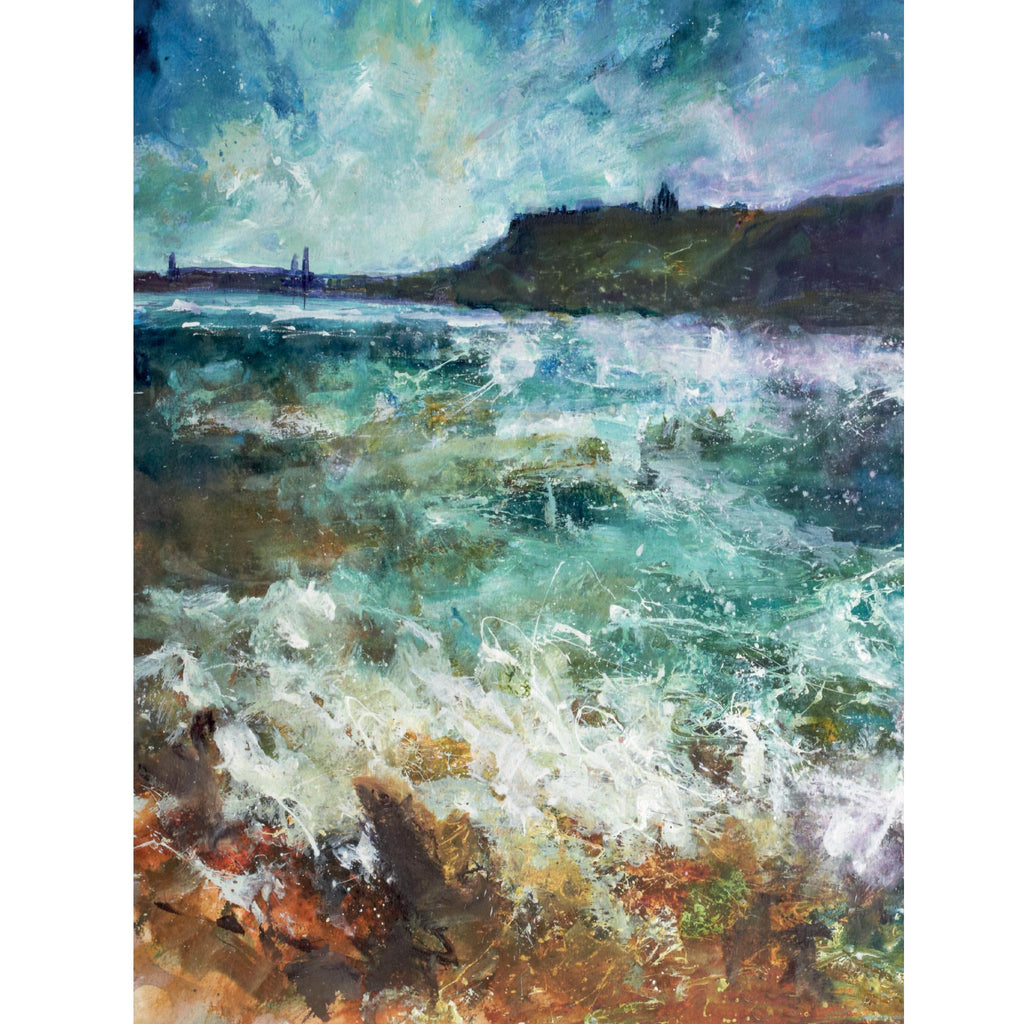 Towards Whitby from Sandsend - Greetings Card